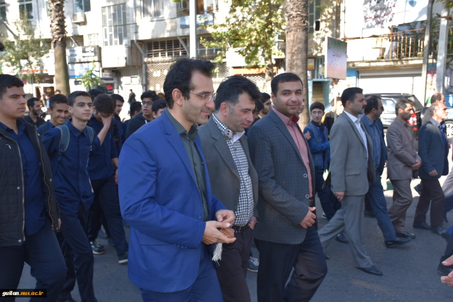 حضور پر شور دانشگاهیان  دانشگاه فنی و حرفه ای استان گیلان در راهپیمایی روز 13 آبان 9