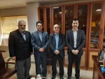 نشست مشترک دکتر رسول شمشادی رئیس دانشگاه فنی و حرفه ای استان گیلان با دکتر محمد اسماعیل هنرمند مدیر عامل شرکت توزیع برق استان گیلان 3