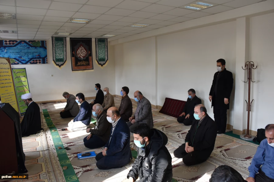 برگزاری مراسم زیارت عاشورا در نماز خانه دانشکده شهید چمران رشت 5