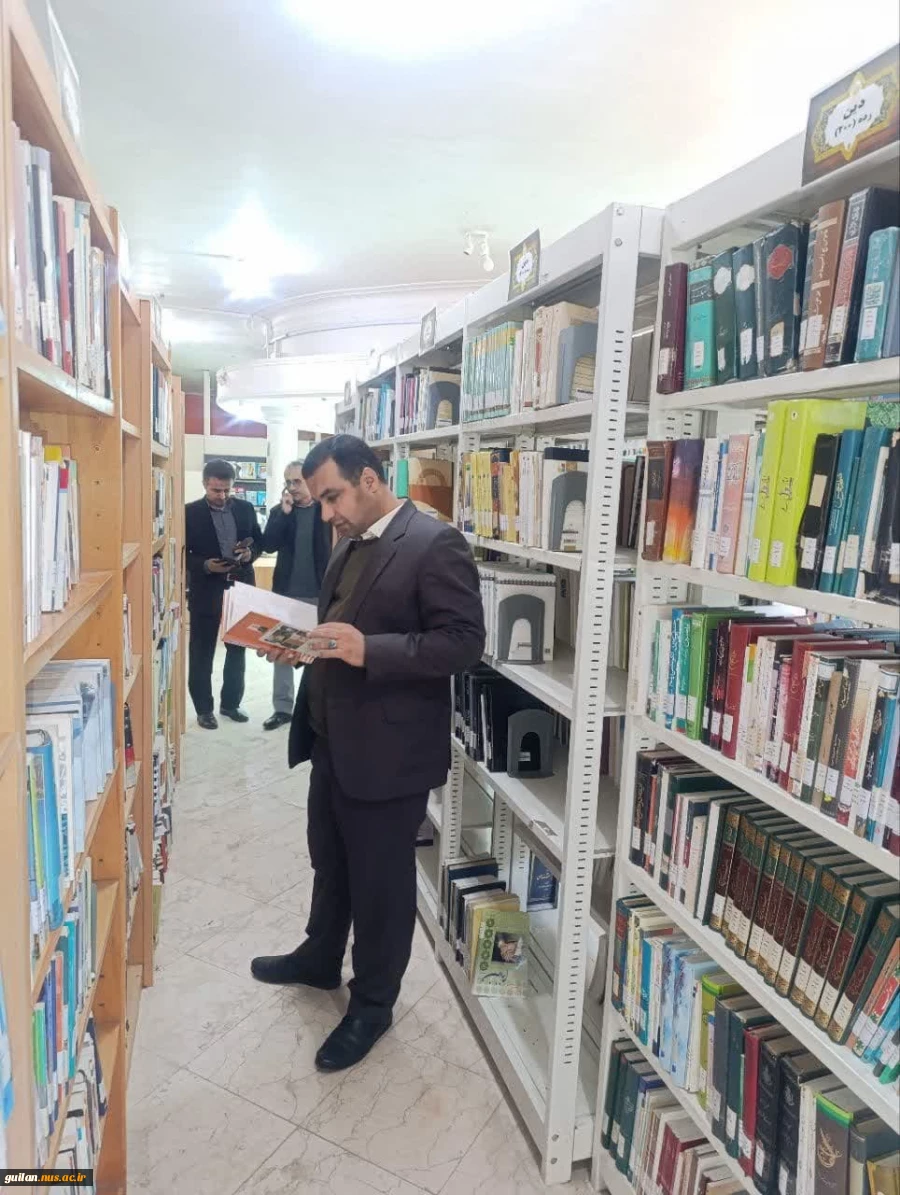 بازدید رییس و کارکنان دانشکده ملی مهارت صومعه سرا از کتابخانه عمومی صومعه سرا 3