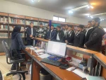 بازدید دانشجویان رشته کاردانی مکانیک موتورهای دریایی آموزشکده ملی مهارت پسران بندر انزلی به مناسبت هفته پژوهش از کتابخانه اداره کل بنادر و دریانوردی استان گیلان 5