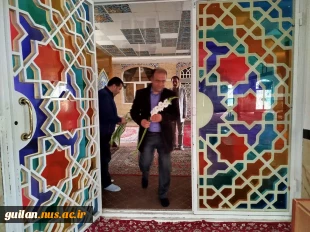 گلباران مزار شهدا با حضور سرپرست آموزشکده ملی ومهارت آستانه اشرفیه در یوم الله دهه فجر 2