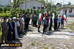 تجمع حمایت از مردم مظلوم غزه و فلسطین به همت بسیج دانشجویی دانشگاه ملی مهارت استان گیلان برگزار شد 
 8