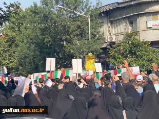 وداع دانشگاهیان دانشگاه ملی مهارت واحد استان گیلان با پیکر شهدای گیلان در تجاوز اخیر رژیم غاصب صهیونیستی به کشورمان 2