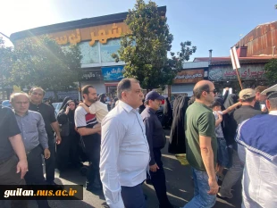 وداع دانشگاهیان دانشگاه ملی مهارت واحد استان گیلان با پیکر شهدای گیلان در تجاوز اخیر رژیم غاصب صهیونیستی به کشورمان 6