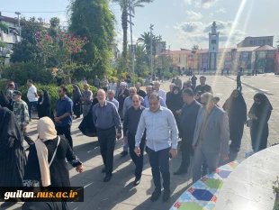 وداع دانشگاهیان دانشگاه ملی مهارت واحد استان گیلان با پیکر شهدای گیلان در تجاوز اخیر رژیم غاصب صهیونیستی به کشورمان 10