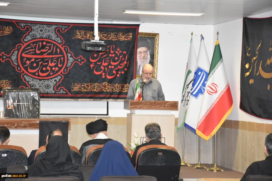 برگزرای مراسم عزاداری پایان صفر ماه در دانشگاه ملی مهارت استان گیلان 3
