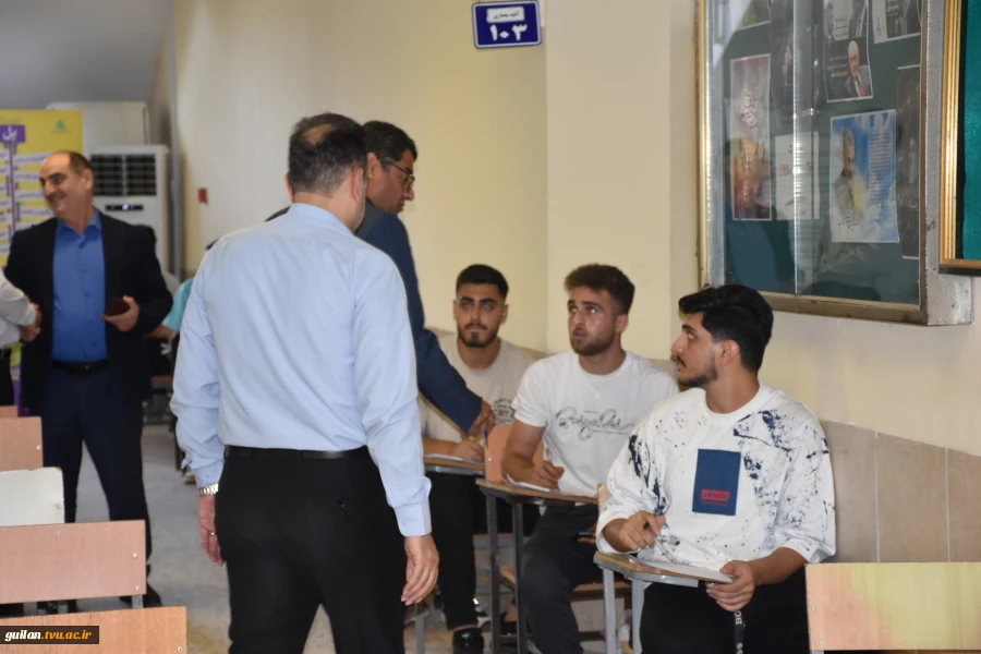بازدید نماینده نظارت ارزیابی دانشگاه ملی مهارت از ادامه فرآیند برگزاری آزمون های لغو شده نیمسال دوم واحد استانی گیلان دانشگاه ملی مهارت 6
