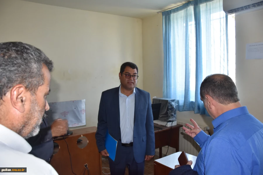 بازدید نماینده نظارت ارزیابی دانشگاه ملی مهارت از ادامه فرآیند برگزاری آزمون های لغو شده نیمسال دوم واحد استانی گیلان دانشگاه ملی مهارت 14
