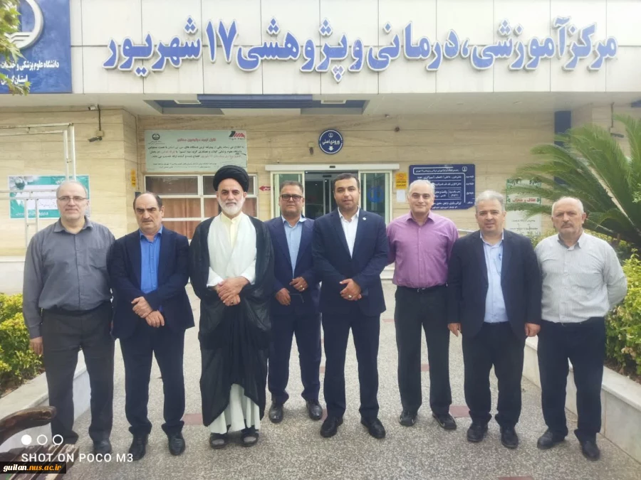 به مناسبت میلاد پیامبر اکرم(ص) و ولادت امام صادق(ع) عیادت رئیس استانی، روسا، معاونین، جمعی از کارکنان نماینده دفتر نهاد رهبری دانشگاه ملی مهارت استان گیلان از کودکان بخش خون بیمارستان ۱۷شهریور
 9