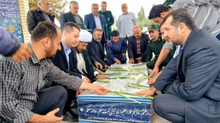 دیدار ریاست و کارکنان آموزشکده ملی مهارت سیدالشهدا(ع) رستم آباد با امام جمعه محترم شهر رستم آباد به مناسبت آغاز هفته دفاع مقدس 3