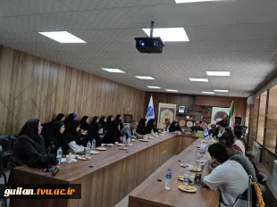 دیدار جمعی از دبیران کانون ها و انجمن ها دانشجویی دانشگاه‌ ملی مهارت استان گیلان با مسئول نمایندگی نهاد مقام معظم رهبری دانشگاه ملی مهارت کشور 6