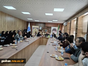 دیدار جمعی از دبیران کانون ها و انجمن ها دانشجویی دانشگاه‌ ملی مهارت استان گیلان با مسئول نمایندگی نهاد مقام معظم رهبری دانشگاه ملی مهارت کشور 7
