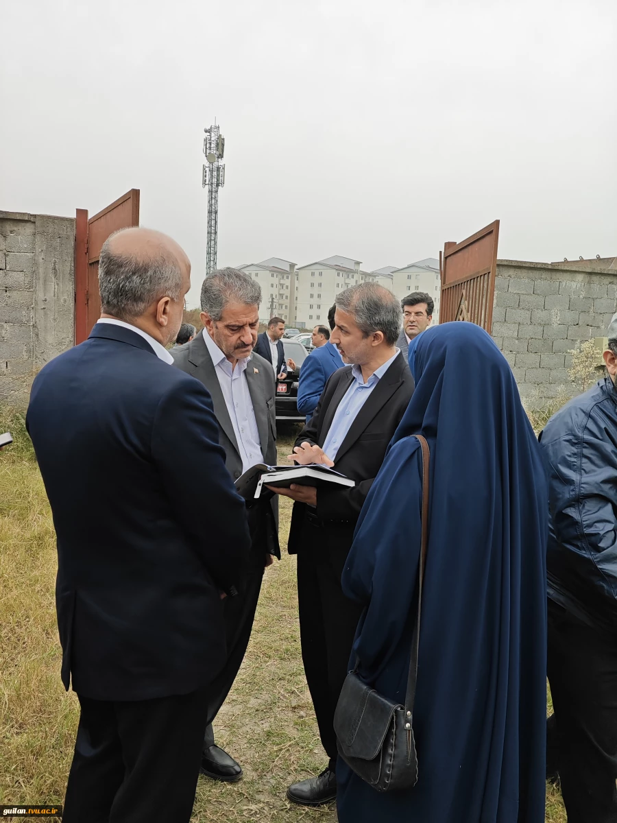 بازدید رئیس دانشگاه ملی مهارت از پروژه در حال ساخت آموزشکده ملی مهارت دختران رشت  5
