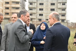 بازدید رئیس دانشگاه ملی مهارت از پروژه در حال ساخت آموزشکده ملی مهارت دختران رشت