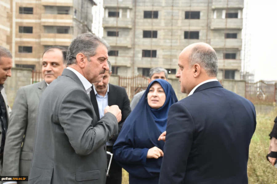 بازدید رئیس دانشگاه ملی مهارت از پروژه در حال ساخت آموزشکده ملی مهارت دختران رشت 2