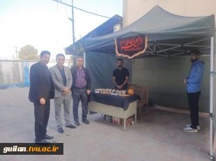 بر افراشته شدن بیرق عزا و برپایی موکب پذیرایی ایام شهادت بانوی دوعالم حضرت صدیقه طاهره سلام الله،در محوطه دانشگاه ملی مهارت واحد پسران بندرانزلی، به همت بسیج دانشجویی
 3