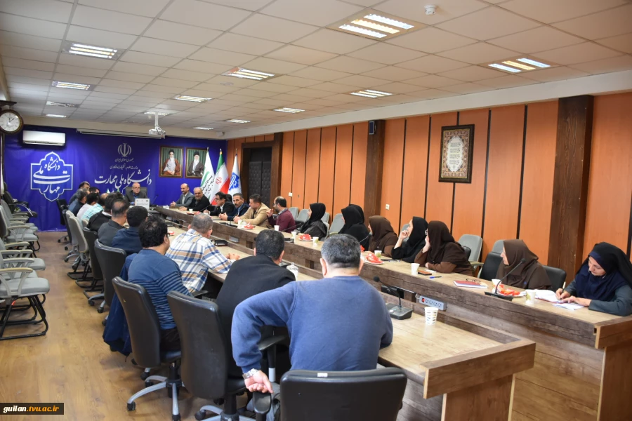 جلسه رئیس دانشگاه ملی مهارت واحد استانی گیلان با سرپرستان خوابگاه های دانشجویی واحدهای دانشگاه در  استان گیلان
 8