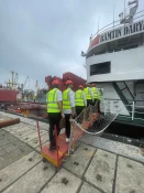 بازدید علمی دانشجویان کاردانی مکانیک موتورهای دریایی از لایروب هاپر ساکشن یاسین در مجتمع بندر انزلی به مناسبت هفته پژوهش و روز دانشجو
 6