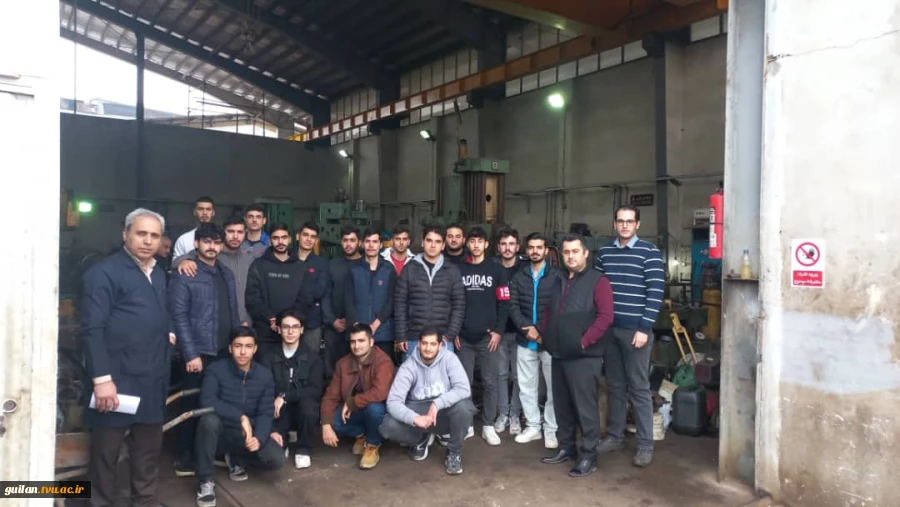 بازدید علمی دانشجویان ساخت و تولید از شرکت های ماشین سازی کاسپین و قطب صنعت شمال به مناسبت هفته پژوهش
 3