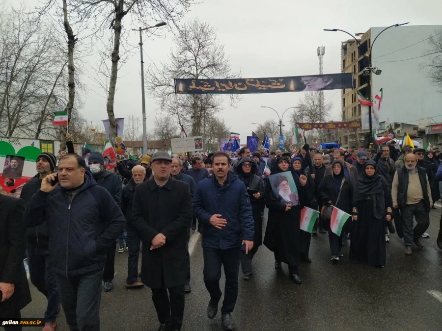 حماسه حضور دانشگاهیان دانشگاه ملی مهارت استان گیلان در راهپیمایی یوم الله روز قدس 6