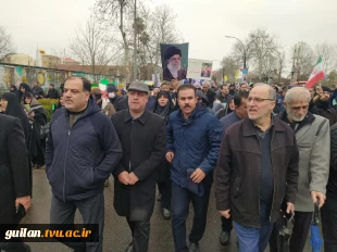 حماسه حضور دانشگاهیان دانشگاه ملی مهارت استان گیلان در راهپیمایی یوم الله روز قدس 7