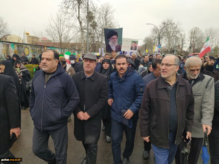 حماسه حضور دانشگاهیان دانشگاه ملی مهارت استان گیلان در راهپیمایی یوم الله روز قدس 7